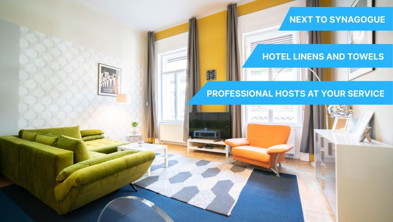 Freeparking - Great Synagogue Apartment, 2 Bedroom, 5 People ,Wifi, Ac Budapeşte Dış mekan fotoğraf